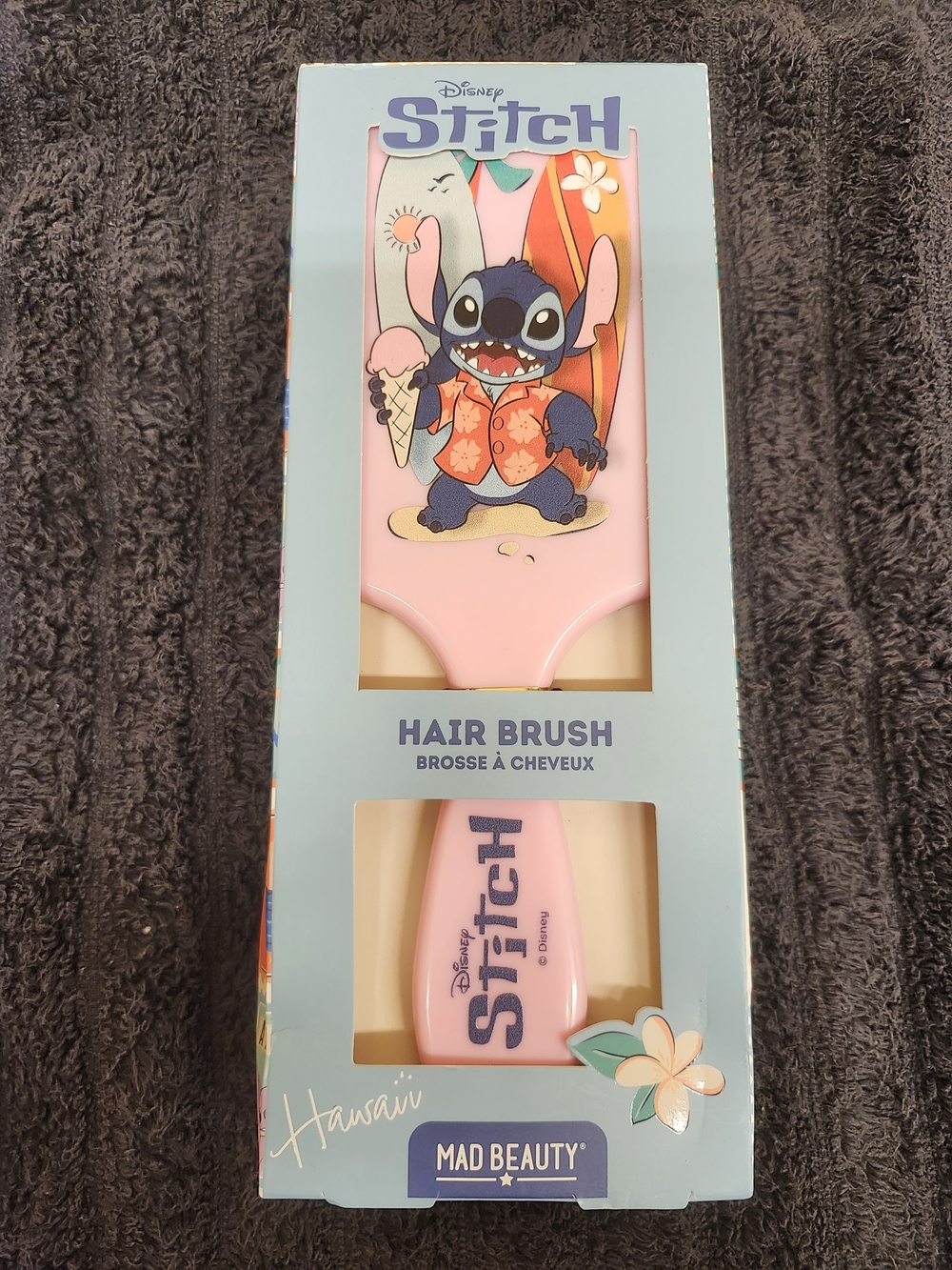 Disney Stitch Pink Kids Hair Brush by Mad Beauty